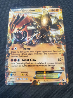 Pokemon Groudon EX 54/108 Black & White Dark Explorers Ultra Rare LP - Image 1