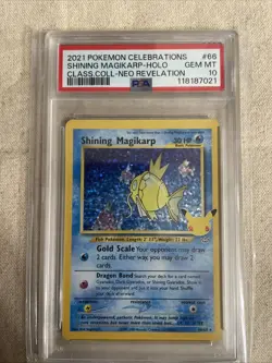 2021 Pokemon TCG Celebrations Shining Magikarp #66 *GEM MINT PSA 10* - Image 1