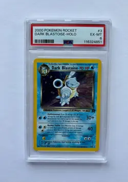 2000 Pokemon Team Rocket #3 Dark Blastoise Holo PSA EX-MT FRESH GRADE!! - Image 1
