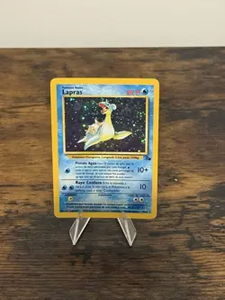 Pokemon Fossil Lapras Holo Rare Spanish 10/62 NM-LP - Image 1