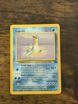 Pokemon Fossil Lapras Holo Rare Spanish 10/62 NM-LP - Image 3