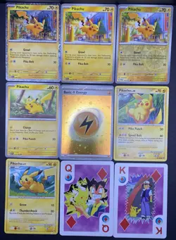 20x Pokemon Cards PIKACHU Lot - Holo Rare Vintage Promo GRADED Stamped TCG - Image 2