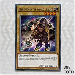 Beckoned by the World Chalice - COTD-EN020 - Common 1st Edition Yugioh - Image 1