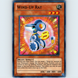 Yugioh Wind-Up Rat ORCS-EN023 Unlimited Super Rare Holo - BACK-DMG FRONT-NM - Image 1
