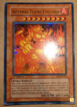 Yu-Gi-Oh! TCG Infernal Flame Emperor Structure Deck SD3-EN001 1st Edition Ultra - Image 1