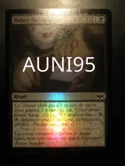 mtg magic Vampire's Kiss ininstrad FOIL FRENCH vf fr Baiser du vampire - Image 1
