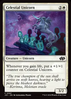 Celestial Unicorn [Foundations Jumpstart] Near Mint MTG - Image 1