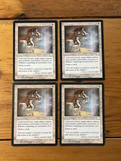MTG Magic the Gathering - 4x Abeyance x4 - Weatherlight - PLUS FUN HISTORY FACT - Image 1