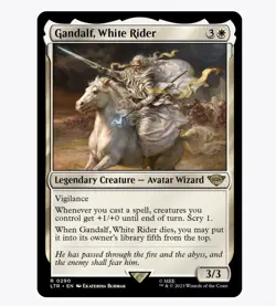 Gandalf, White Rider - The Lord of the Rings (LTR) -MTG Rare #290 | Regular Card - Image 1