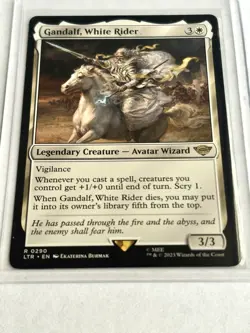 Gandalf, White Rider - The Lord of the Rings (LTR) -MTG Rare #290 | Regular Card - Image 3