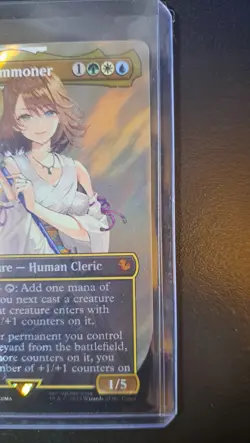 MTG Final Fantasy Commander: Yuna, Grand Summoner (Borderless) (Surge Foil) #216 - Image 4