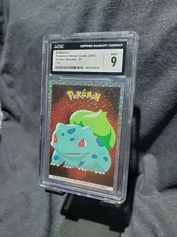 Bulbasaur Pokemon Sticker Card 2001 Dunkin Boomer -#1 Foil - Image 3