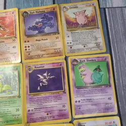 Pokemon WOTC Vintage 18 Card VINTAGE Bulk Lot Non Holo Rare HP-DMG BINDER COPYS - Image 3