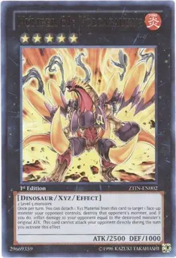 YUGIOH Number 61: Volcasaurus - ZTIN-EN002 - Ultra Rare 1st Edition NM - Image 1