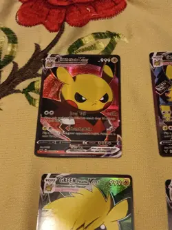 6 Pikachu Pokemon Card Holo GX VSTAR VMAX GX EX Cosplay Art - Image 2