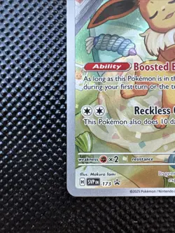 Pokemon TCG Eevee SVP 173 Prismatic Evolutions Stamped Promo Card Near Mint - Image 2