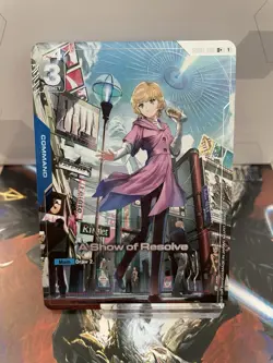 GUNDAM TCG CARD GAME - A SHOW OF RESOLVE GD01-100 U+ HOLO FOIL ENGLISH Newtype - Image 1