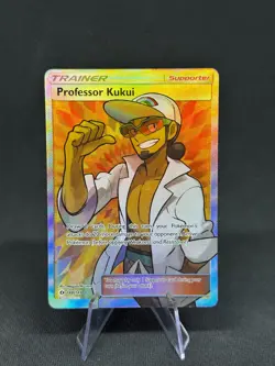 Professor Kukui - 148/149 - Pokemon Sun & Moon Set Full Art Ultra Rare Card MP - Image 3