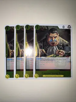 OP10-103 Capone"Gang"Bege X4 Playset Rare English One Piece TCG Card Royal Blood - Image 1
