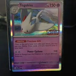 Pokemon Card Togekiss 038 Black Star Promo STAMPED Obsidian Flames Near Mint - Image 1