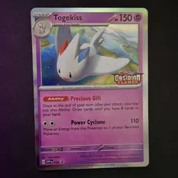 Pokemon Card Togekiss 038 Black Star Promo STAMPED Obsidian Flames Near Mint - Image 2