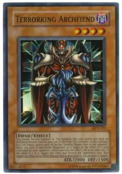 Yu-Gi-Oh Card - DCR-072 - TERRORKING ARCHFIEND (super rare holo) - NM/Mint - Image 1