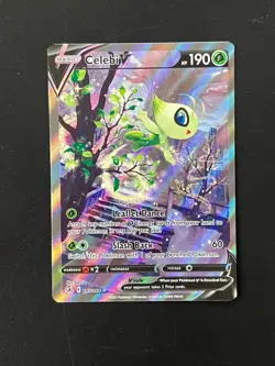 Celebi V 245/264 SWSH Fusion Strike Holo Full Alternate Art Pokemon Card ZZ1 - Image 1