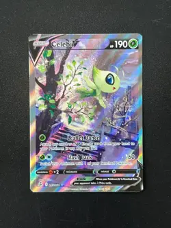 Celebi V 245/264 SWSH Fusion Strike Holo Full Alternate Art Pokemon Card ZZ1 - Image 2
