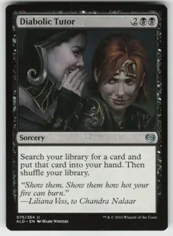 MTG Diabolic Tutor U Kaladesh 75 LP - Image 1