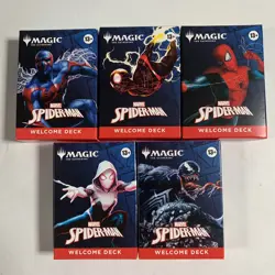 Magic The Gathering x Spider-Man Complete Welcome Deck Set (5) SDCC 2025 - Image 1