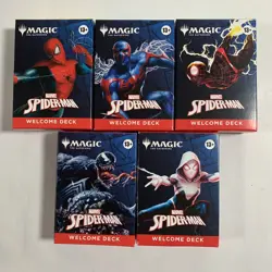 Magic The Gathering x Spider-Man Complete Welcome Deck Set (5) SDCC 2025 - Image 1