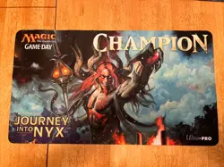 Magic the Gathering Journey into Nyx game day Champion Playmat - Image 1