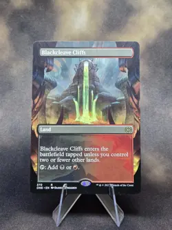 Blackcleave Cliffs (Borderless) Phyrexia: All Will Be One Regular - Image 1