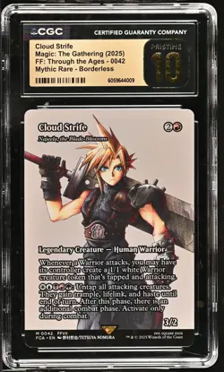 CLOUD STRIFE Final Fantasy Through the Ages Najeela Mythic CGC 10 Pristine MTG - Image 1