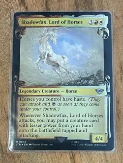 MTG Shadowfax, Lord of Horses (Showcase Scrolls) 678 The Lord of the Rings - NM+ - Image 1