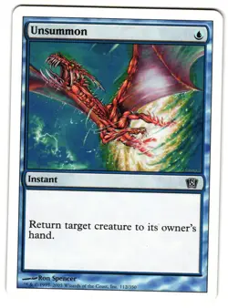 Magic_the_gathering 8th Edition Unsummon #112 2003,MTG,LP Common - Image 1
