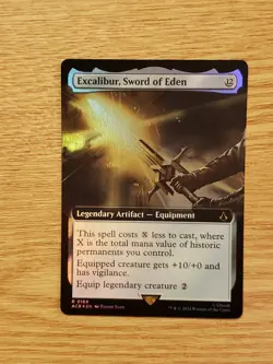 Excalibur Sword of Eden NM Foil Extended Art ACR Magic The Gathering - Image 1