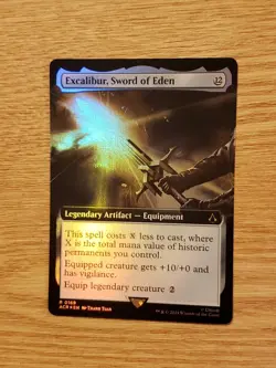 Excalibur Sword of Eden NM Foil Extended Art ACR Magic The Gathering - Image 2