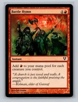 2x Battle Hymn Avacyn Restored Common - MTG Magic the Gathering Cards LP - Image 1