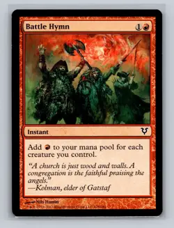 2x Battle Hymn Avacyn Restored Common - MTG Magic the Gathering Cards LP - Image 3