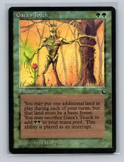 Played Gaea's Touch The Dark Mtg Magic the Gathering - Image 1