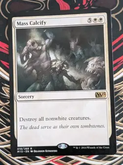 MTG M15 Core set Rare MASS CALCIFY NM - Image 1
