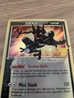 Pokemon Card TCG Greninja Gold Star SWSH144 Black Star Promo Celebrations - Image 5