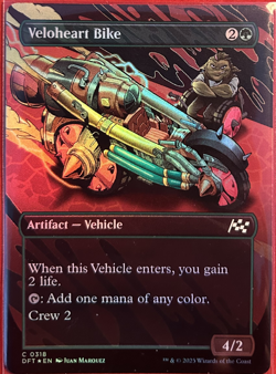 MTG | Veloheart Bike #318 Foil Extended Art Aetherdrift - NM - Image 1