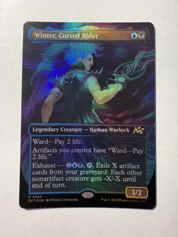 Winter Cursed Rider (Borderless) Aetherdrift Foil - Image 2