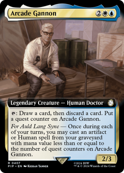 Arcade Gannon (Extended Art) [Fallout] Near Mint MTG - Image 1
