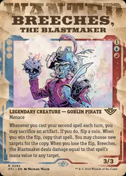 Breeches, the Blastmaker (Showcase) [Outlaws of Thunder Junction] Near Mint MTG - Image 1