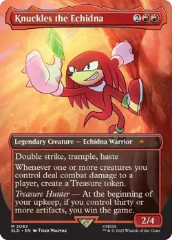Knuckles the Echindna 2082 Secret Lair Drop Sonic: Friends and Foes Non-Foil MTG - Image 1