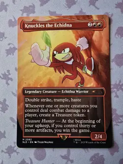 Knuckles the Echindna 2082 Secret Lair Drop Sonic: Friends and Foes Non-Foil MTG - Image 1