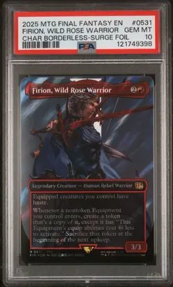 Magic MTG Final Fantasy Firion Wild Rose #0531 *SURGE FOIL* *GEM MINT PSA 10* - Image 1